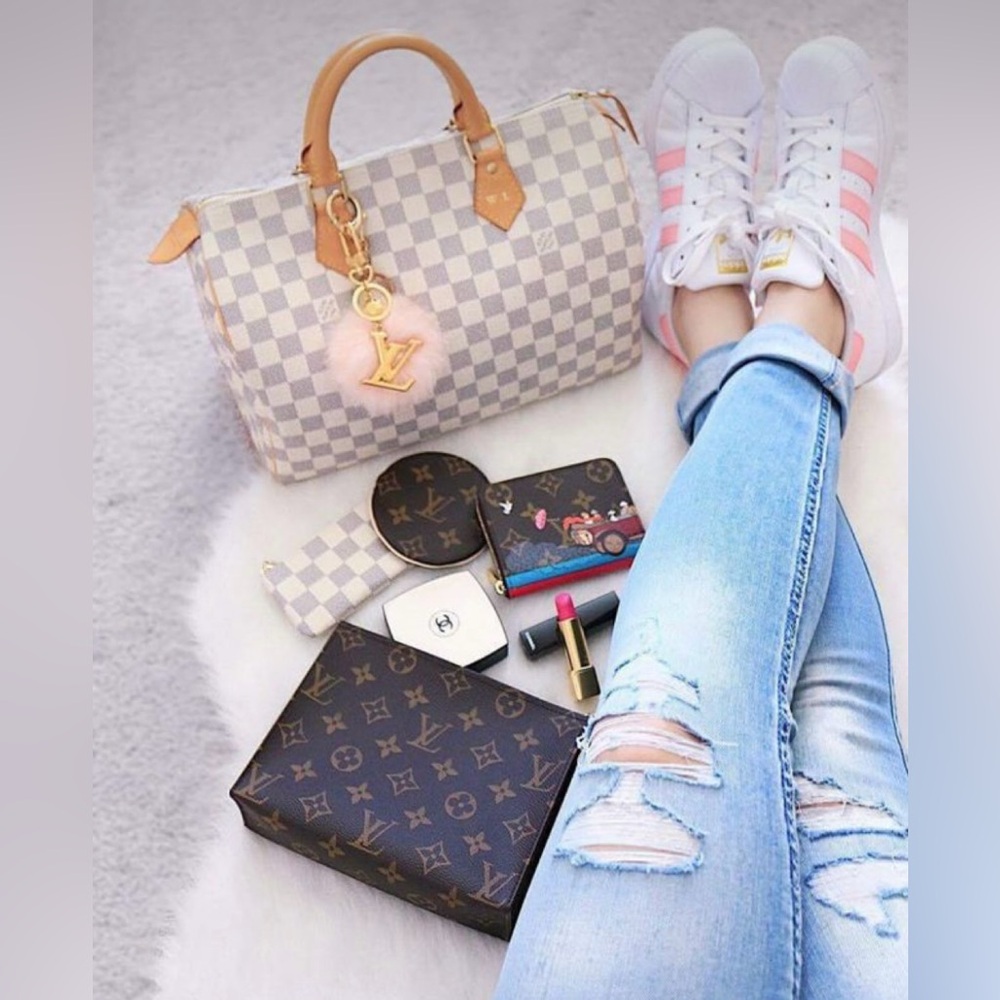 Louis Vuitton Speedy 30 Azur Damier - Picture 1 of 11